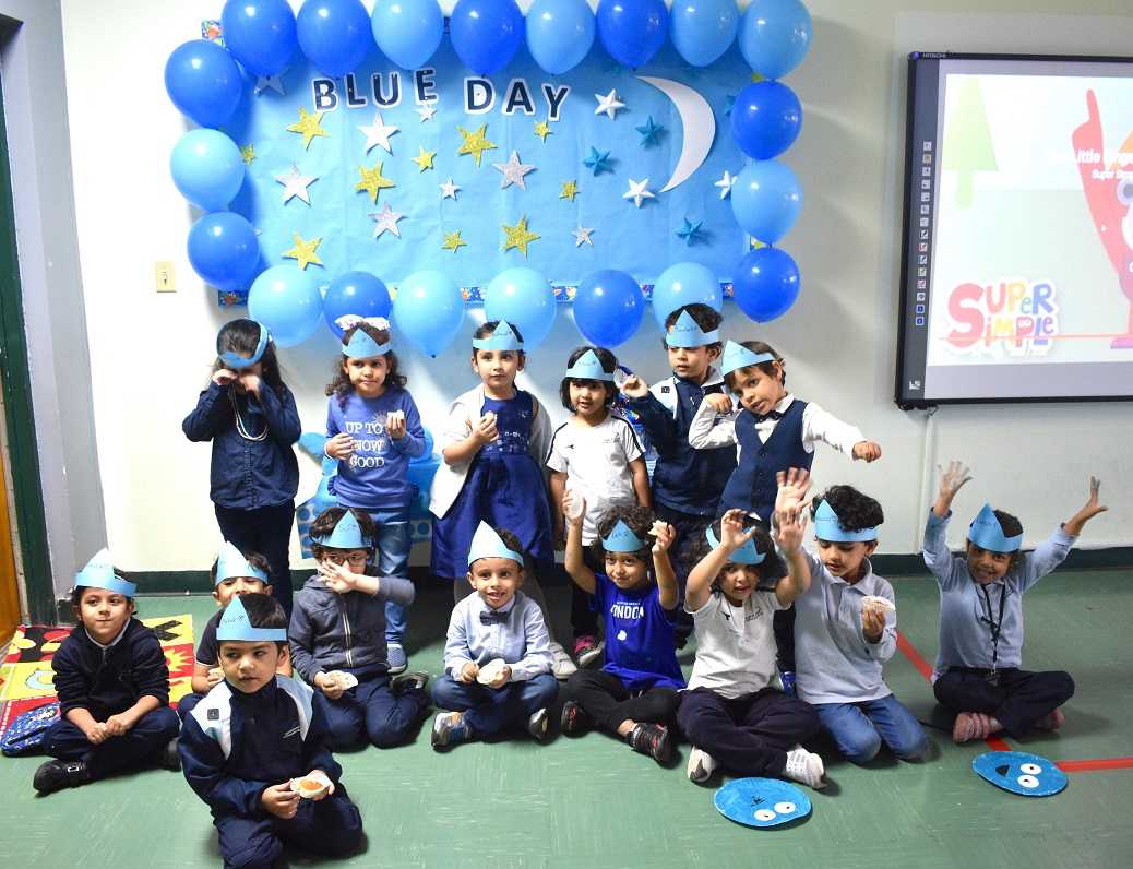 blue color day activity