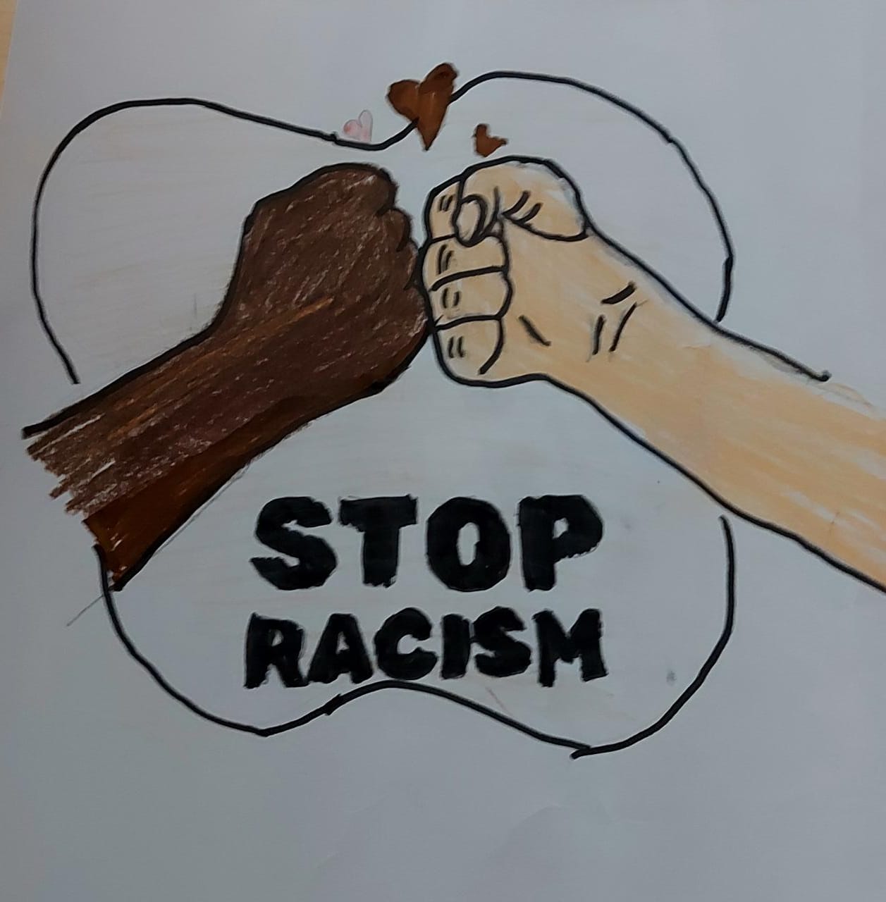 Stop Racism Drawing